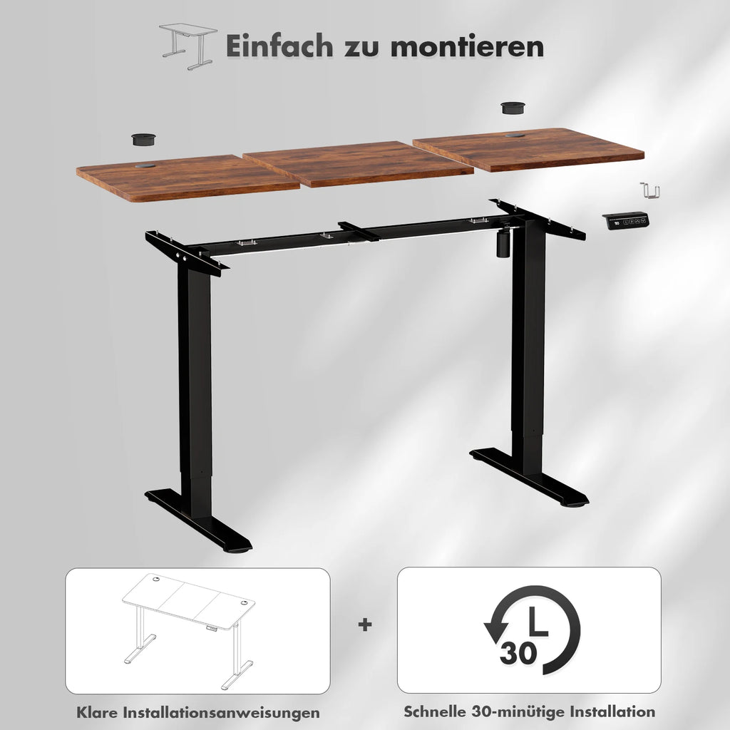 Skrivbord Asp, höj- och sänkbart