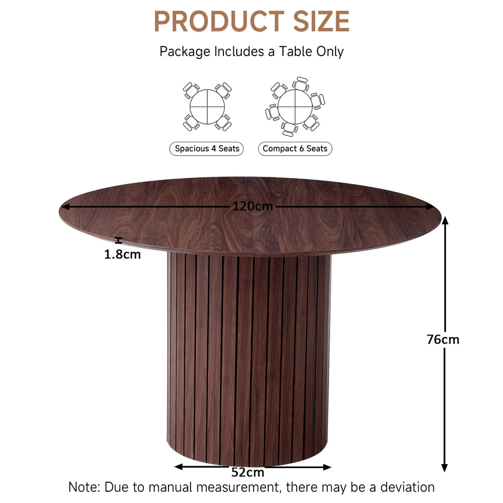 Matbord Spjälk, ø 120 cm