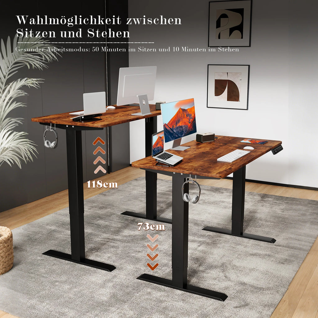 Skrivbord Asp, höj- och sänkbart – bild 2