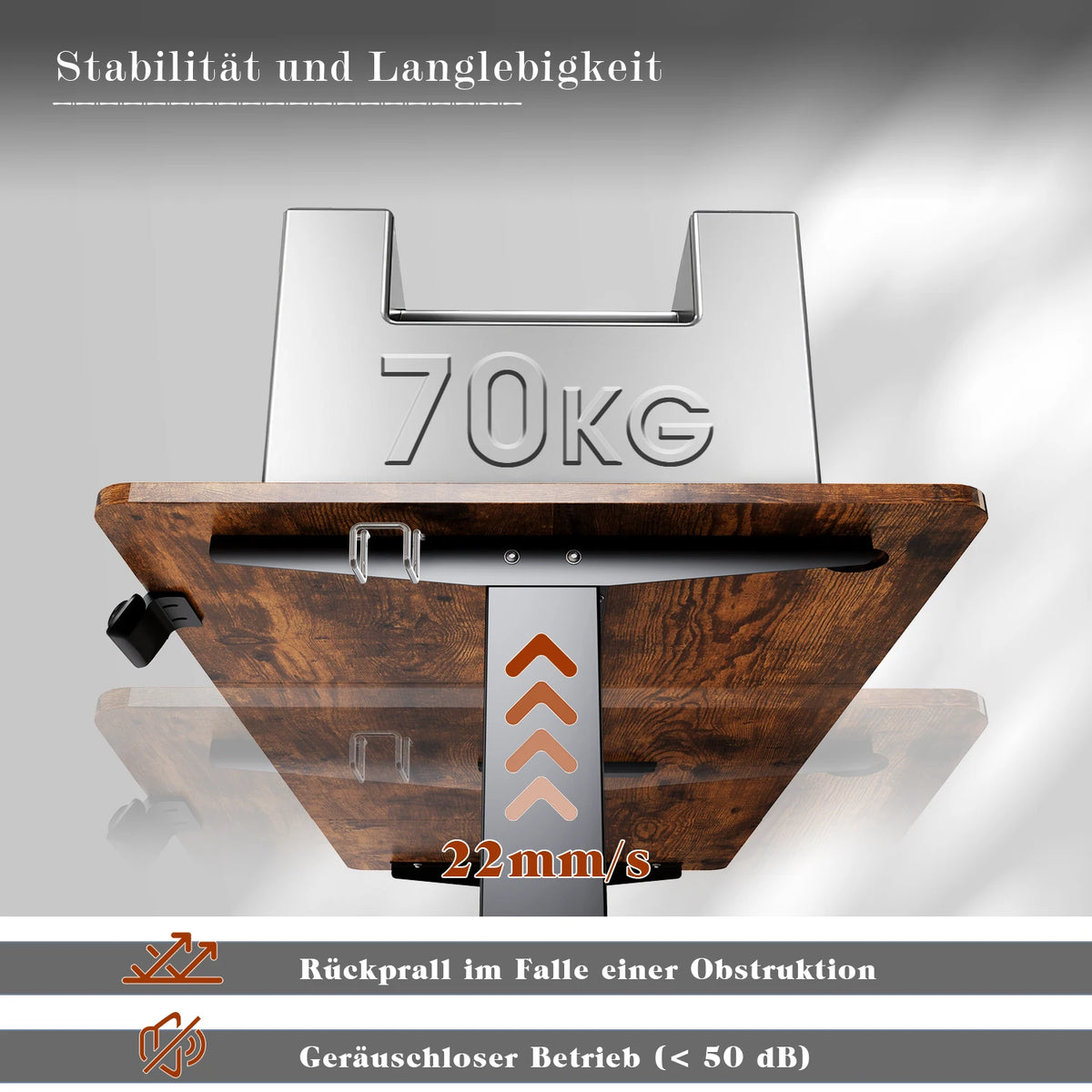 Skrivbord Asp, höj- och sänkbart