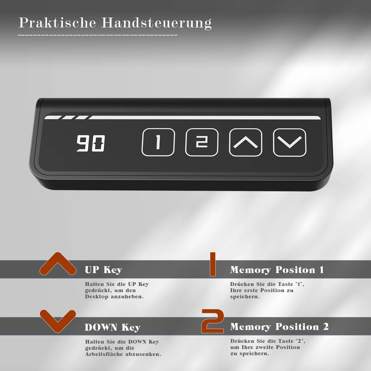 Skrivbord Asp, höj- och sänkbart – bild 3