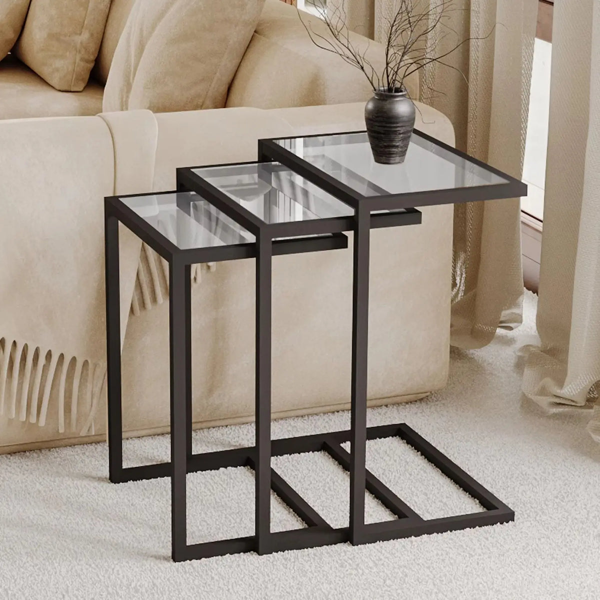 Satsbord Skikt, härdat glas