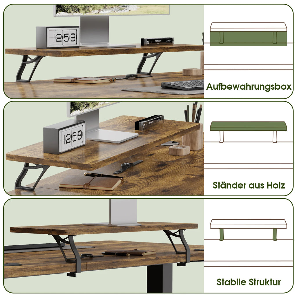 Skrivbord Sund, höj- och sänkbart 120 cm
