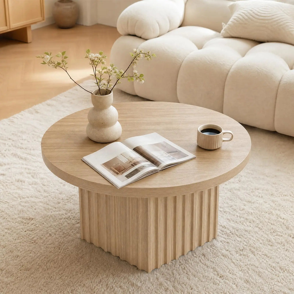 Soffbord Räffla, ø 80 cm