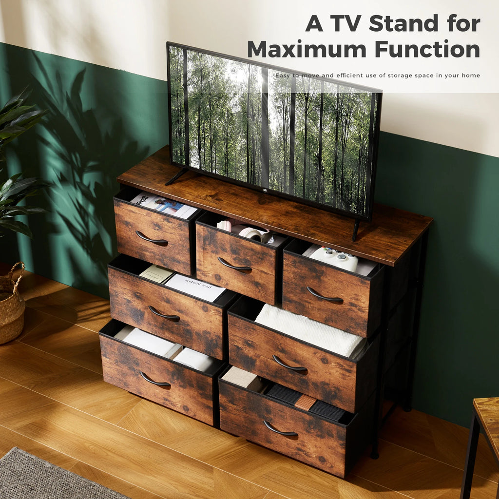 Byrå Lärft, 7 tyglådor