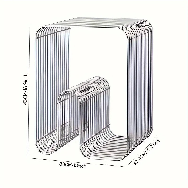 Sidobord Glans, metall