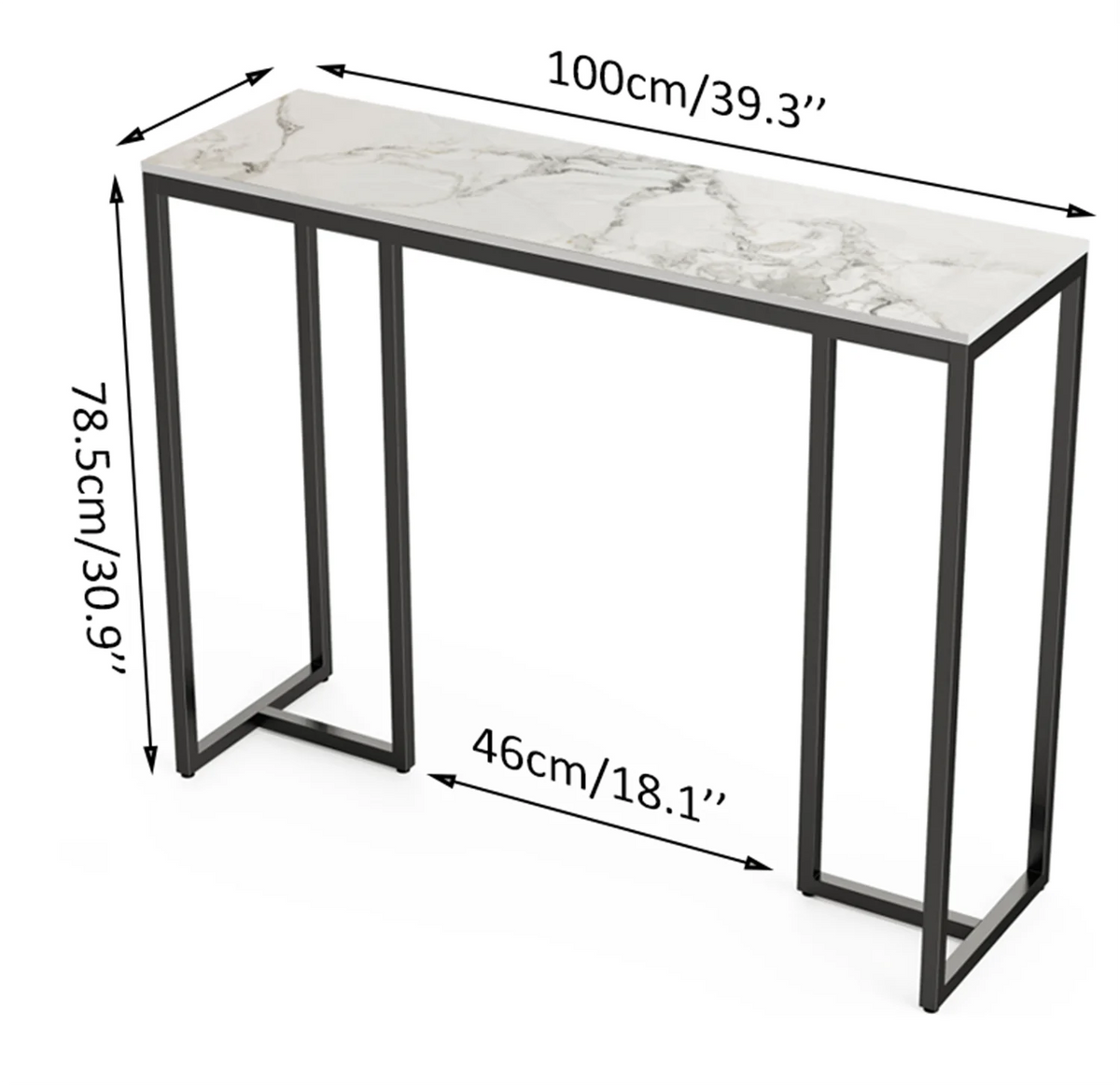 Konsolbord Ådring, marmorlook