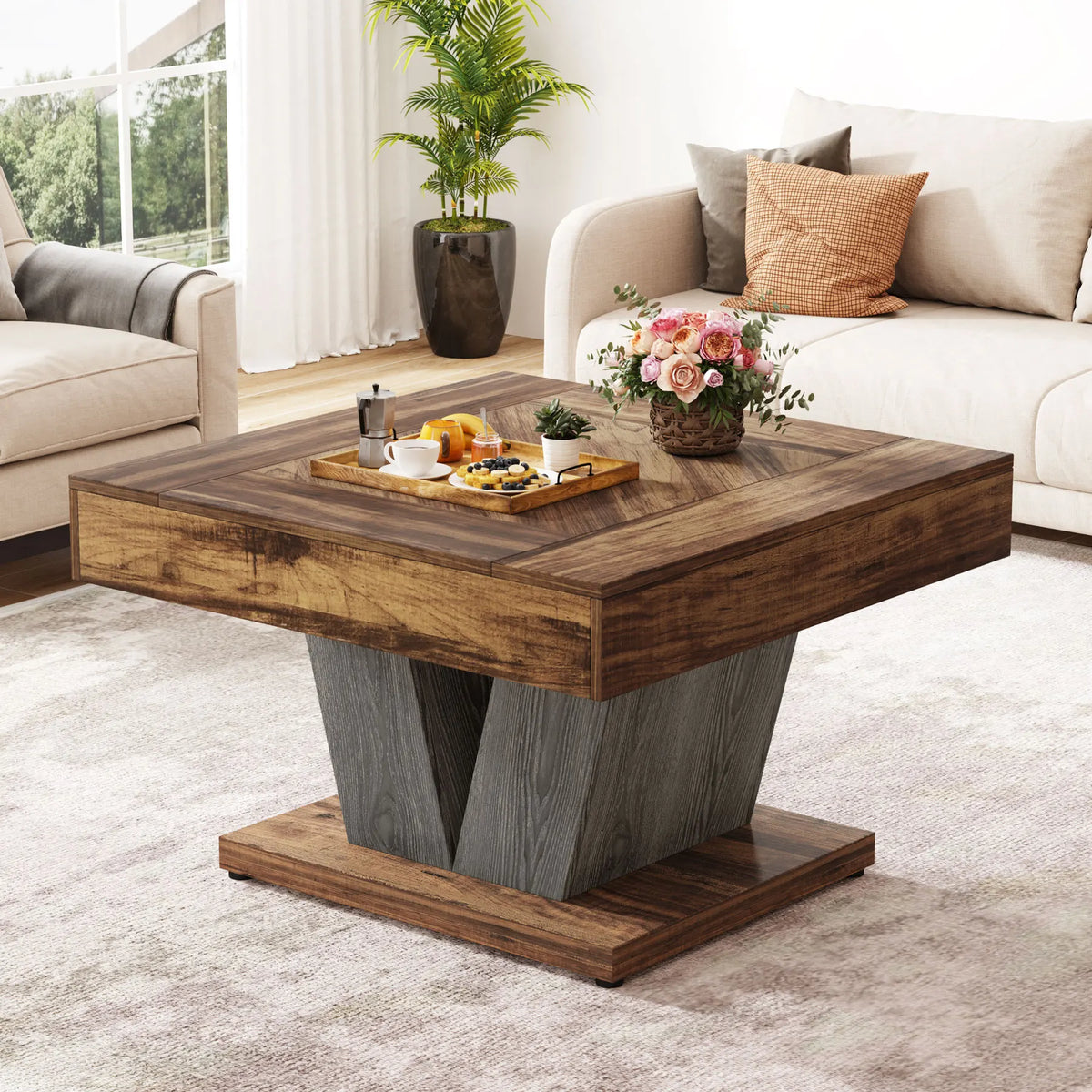 Soffbord Kors, 80 × 80 cm – bild 6