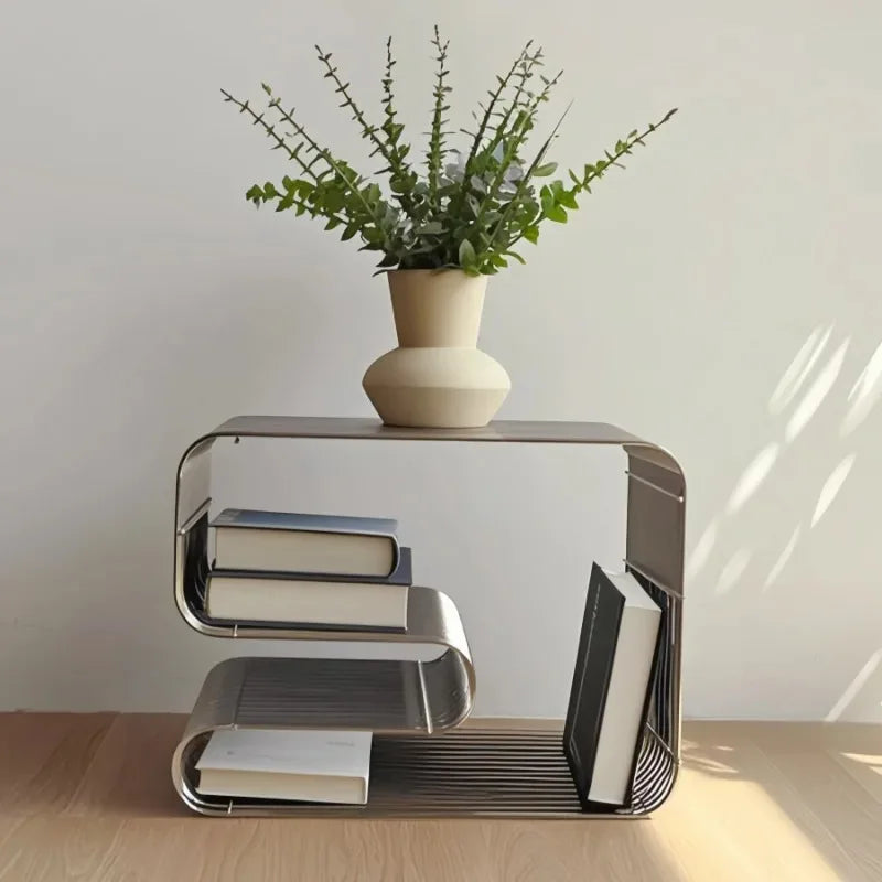 Sidobord Glans, metall