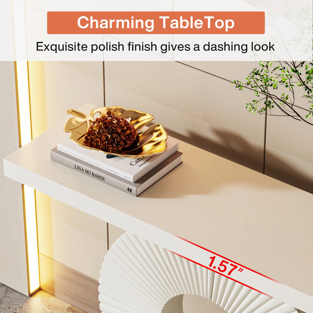 Konsolbord Rosett, 100 cm