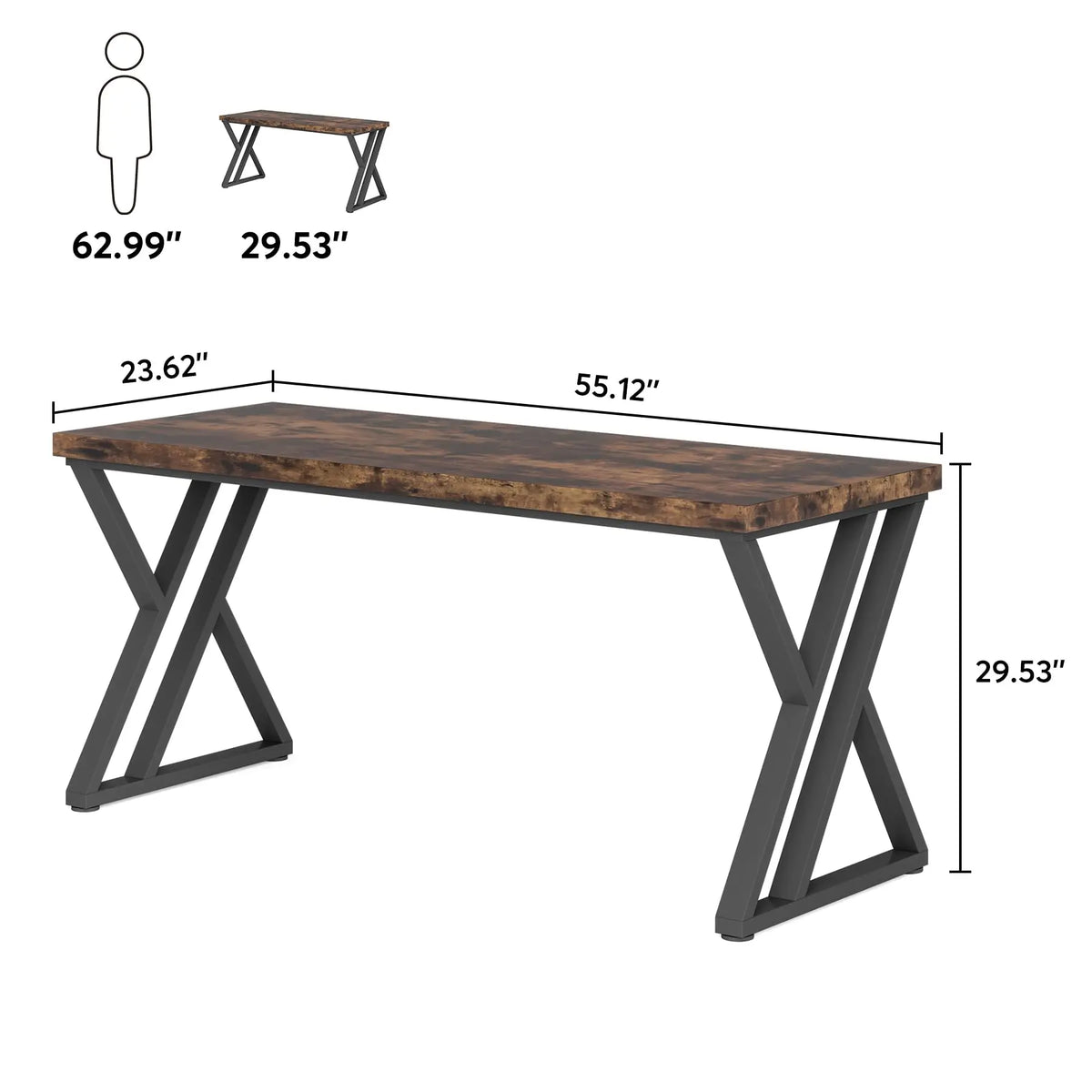 Skrivbord Sicksack, 140 cm