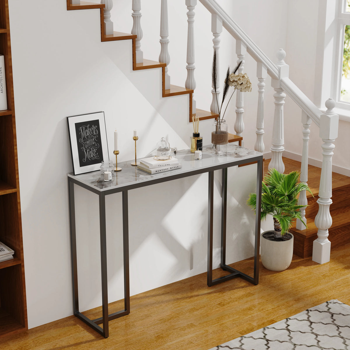 Konsolbord Ådring, marmorlook – bild 2