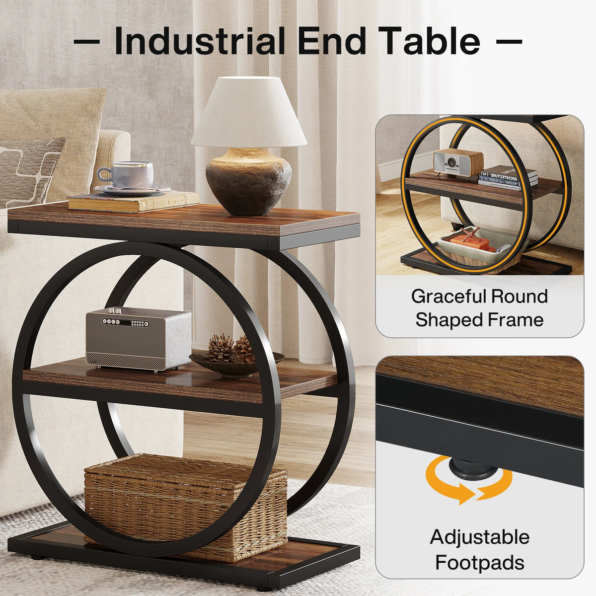 Sidobord Trappa, 60 cm – bild 3