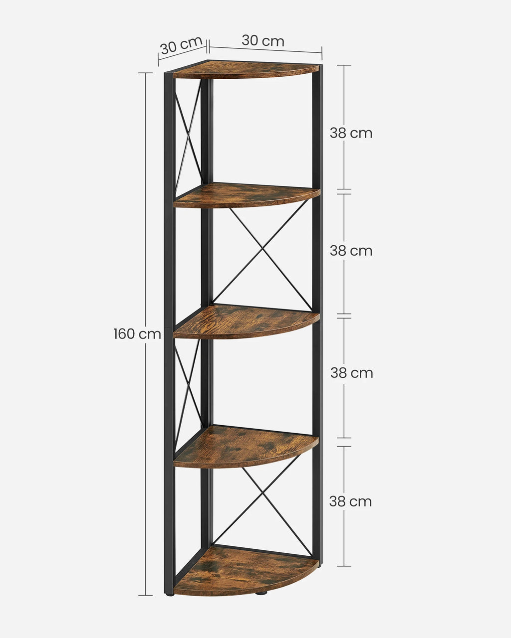 Hörnhylla Vrå, 160 cm – bild 2