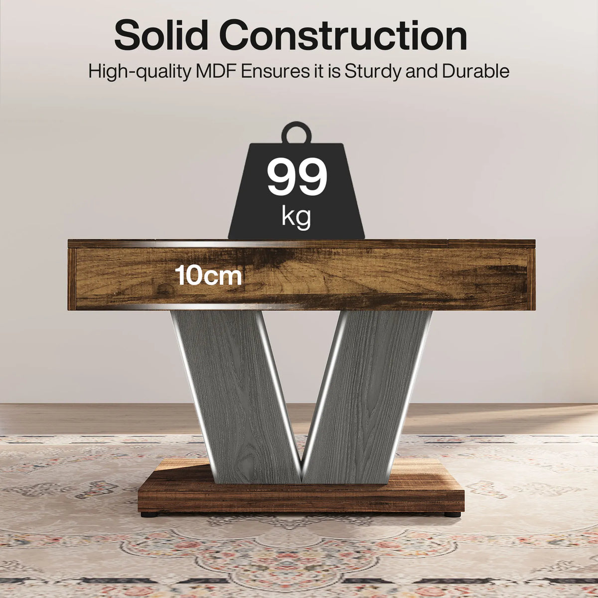 Soffbord Kors, 80 × 80 cm – bild 5