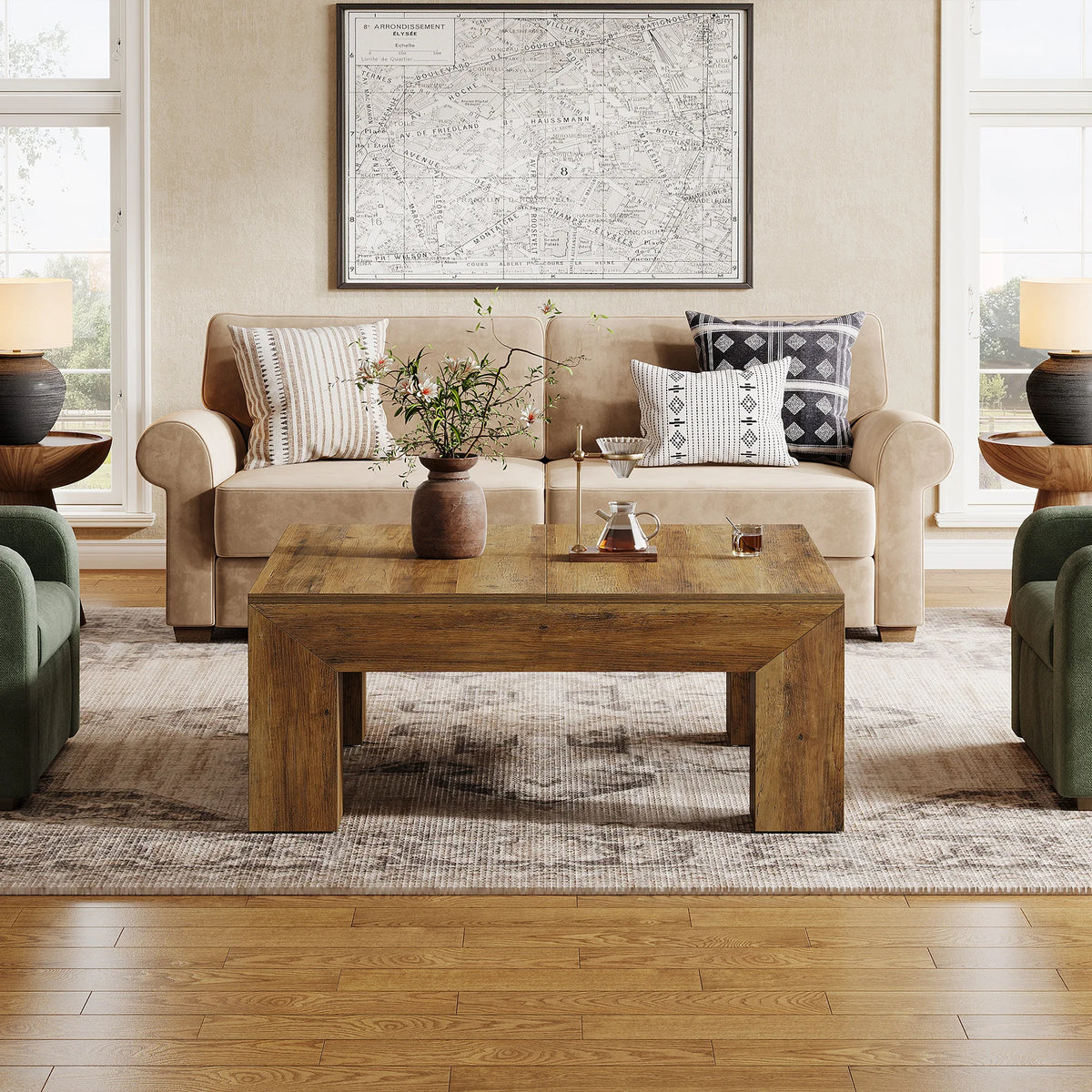 Soffbord Kvadrat, 100 × 100 cm