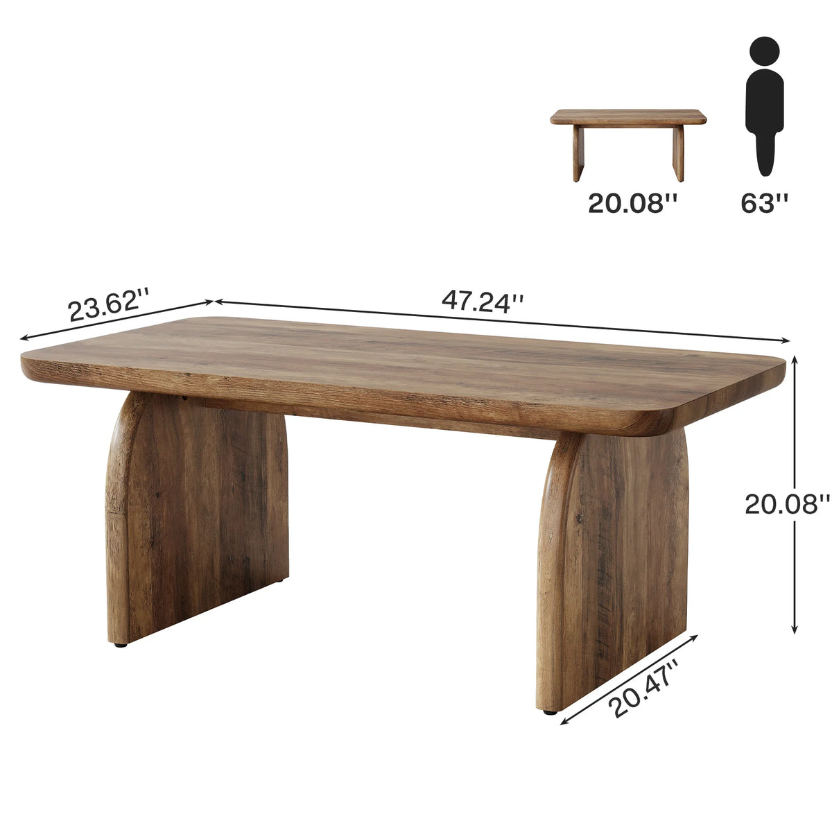 Soffbord Bjälke, 120 cm – bild 5