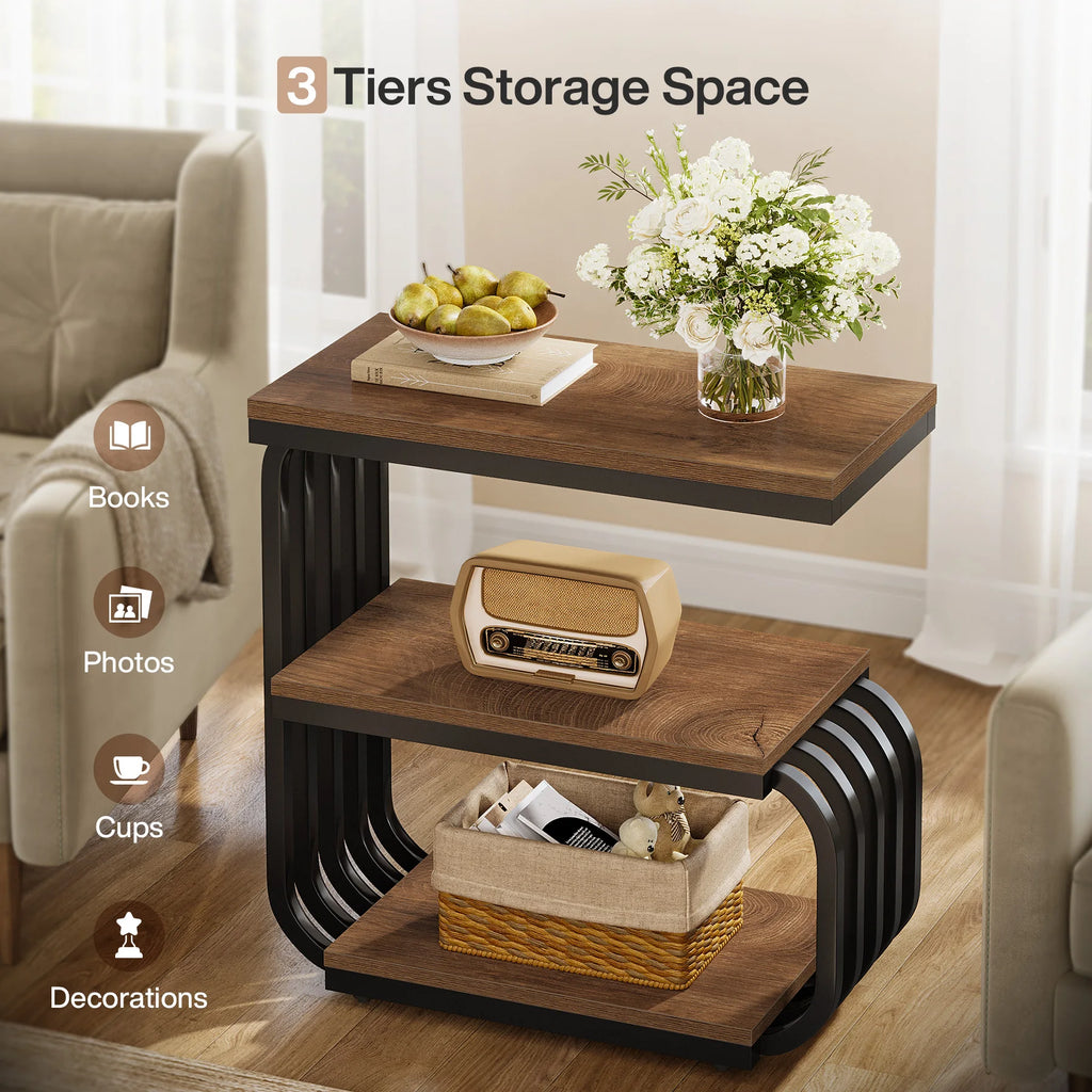 Sidobord Terrass, tre plan
